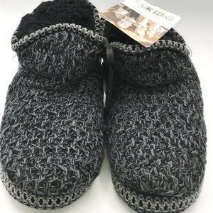 Muk Luks Women's Slippers Booties Pewter & Ebony